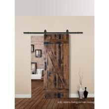 Rustic Z Plank Solid Cherry Wood Storeroom Barn Door